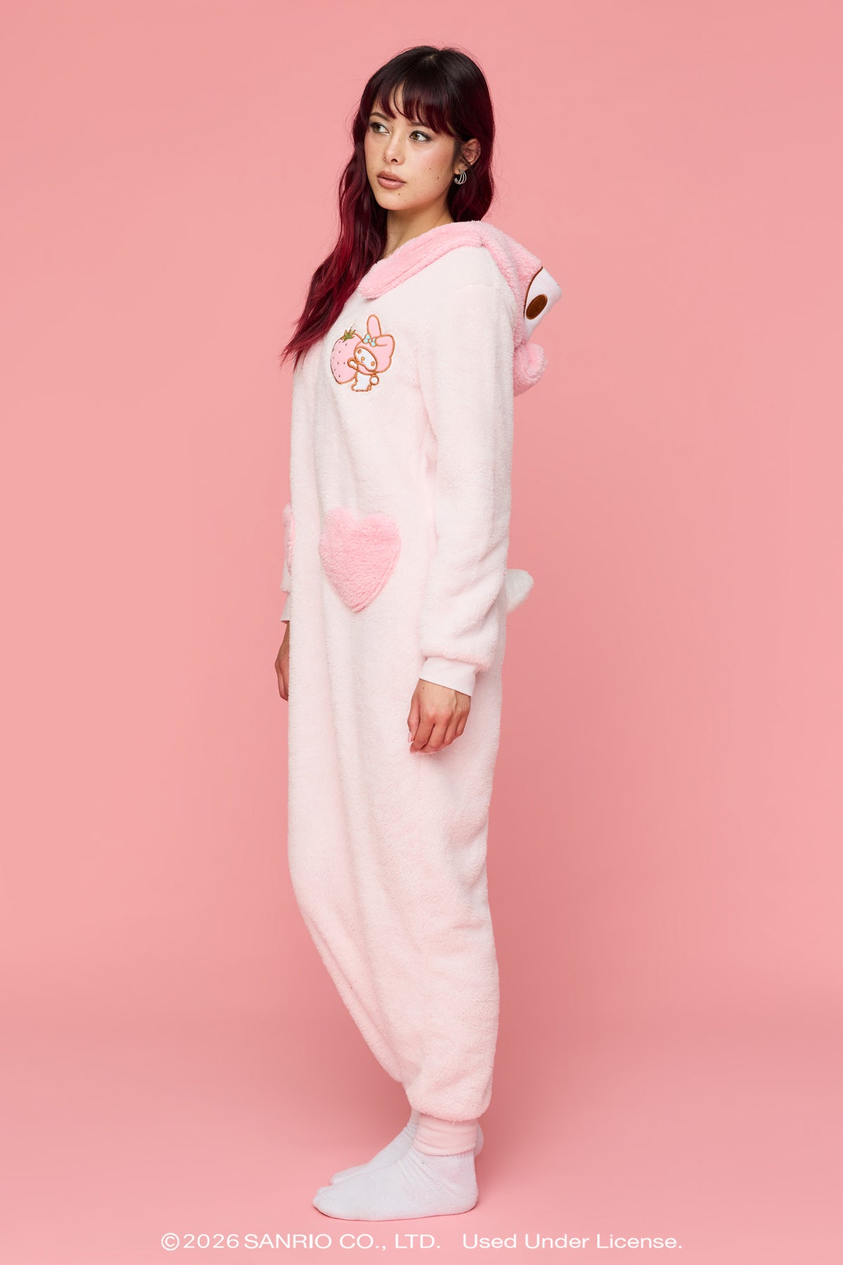 Alt View 2. My Melody™ 3D Plush Onesie - Pink