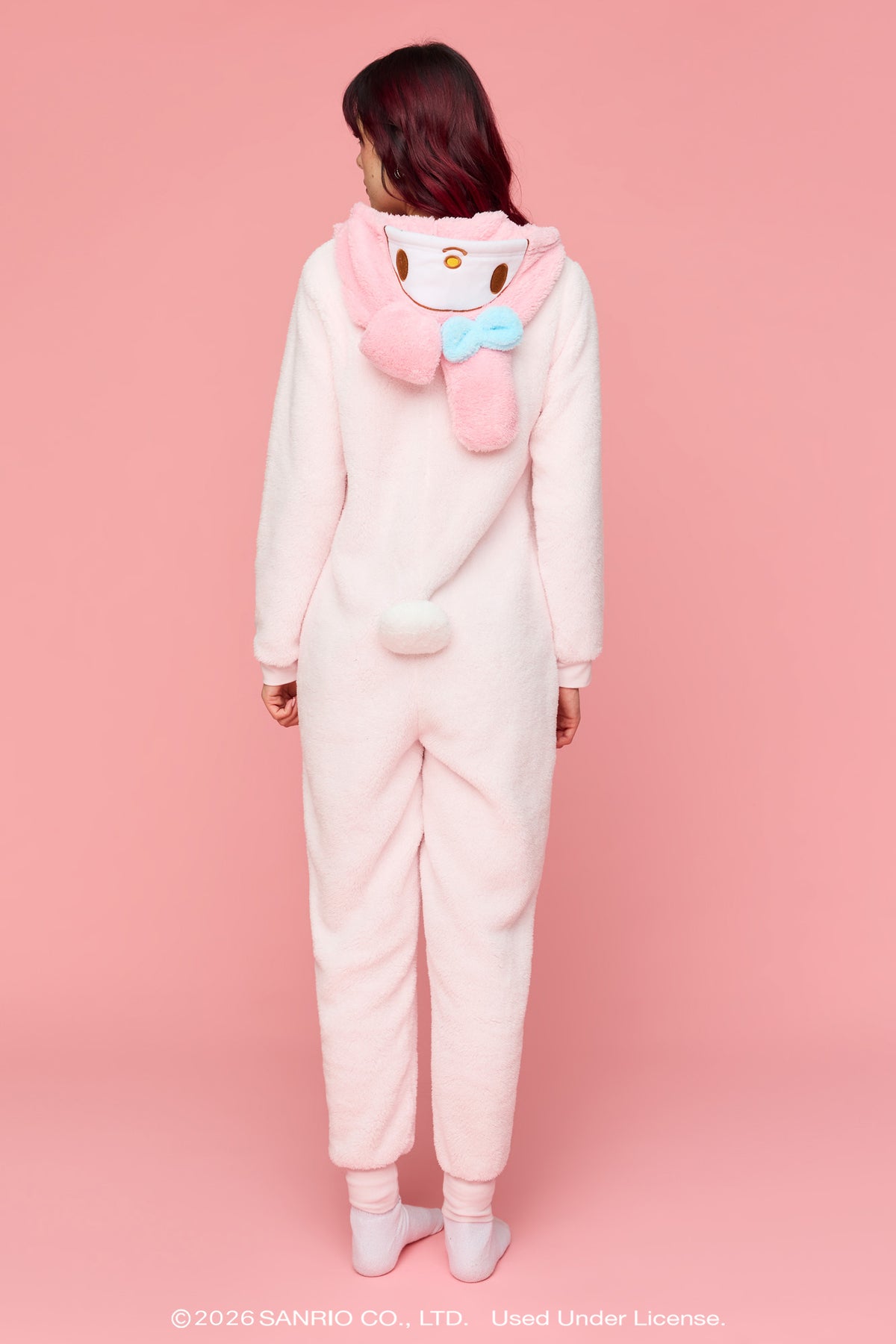 Alt View 4. My Melody™ 3D Plush Onesie - Pink