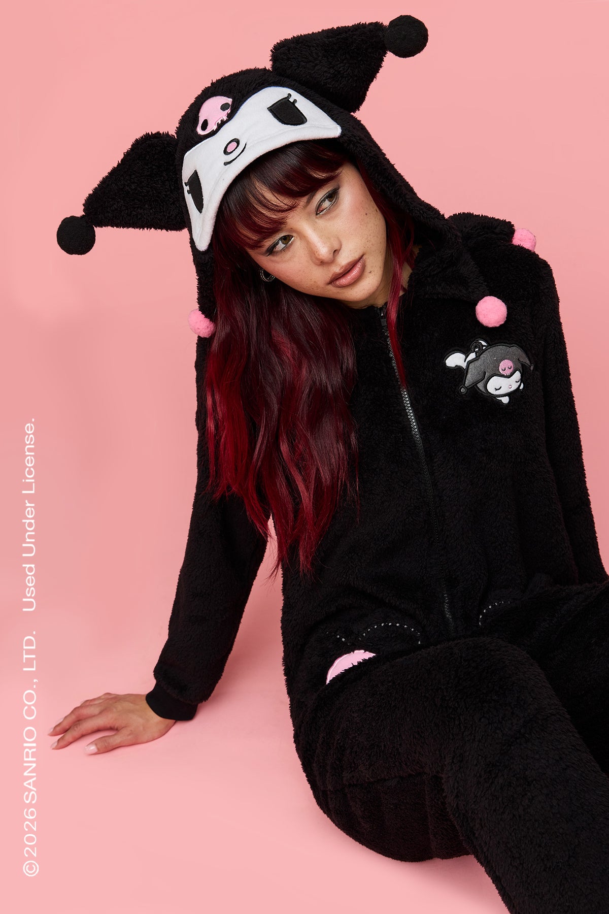Kuromi™ 3D Plush Onesie - Black