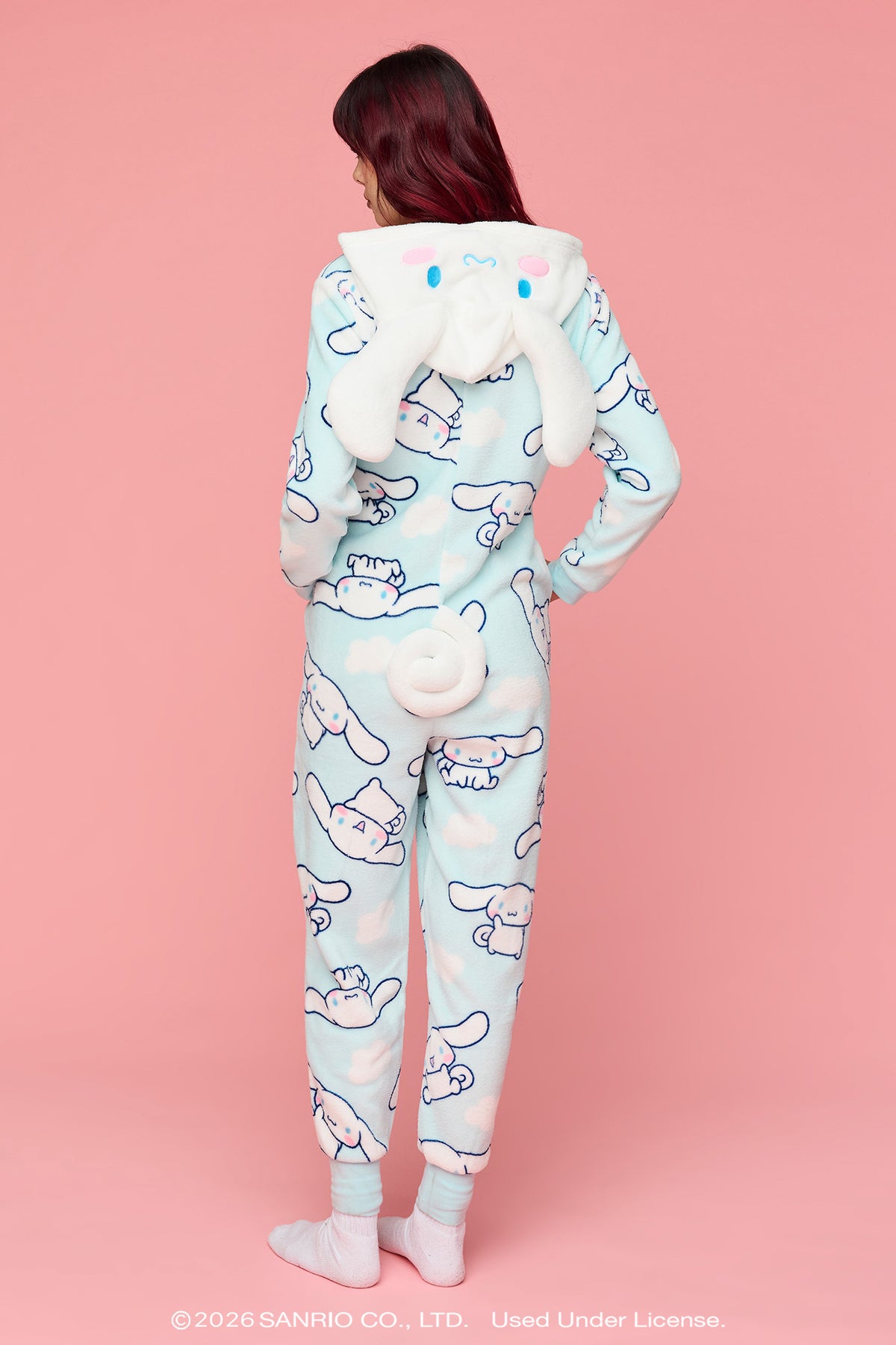 Alt View 4. Cinnamoroll™ 3D Plush Onesie - Blue