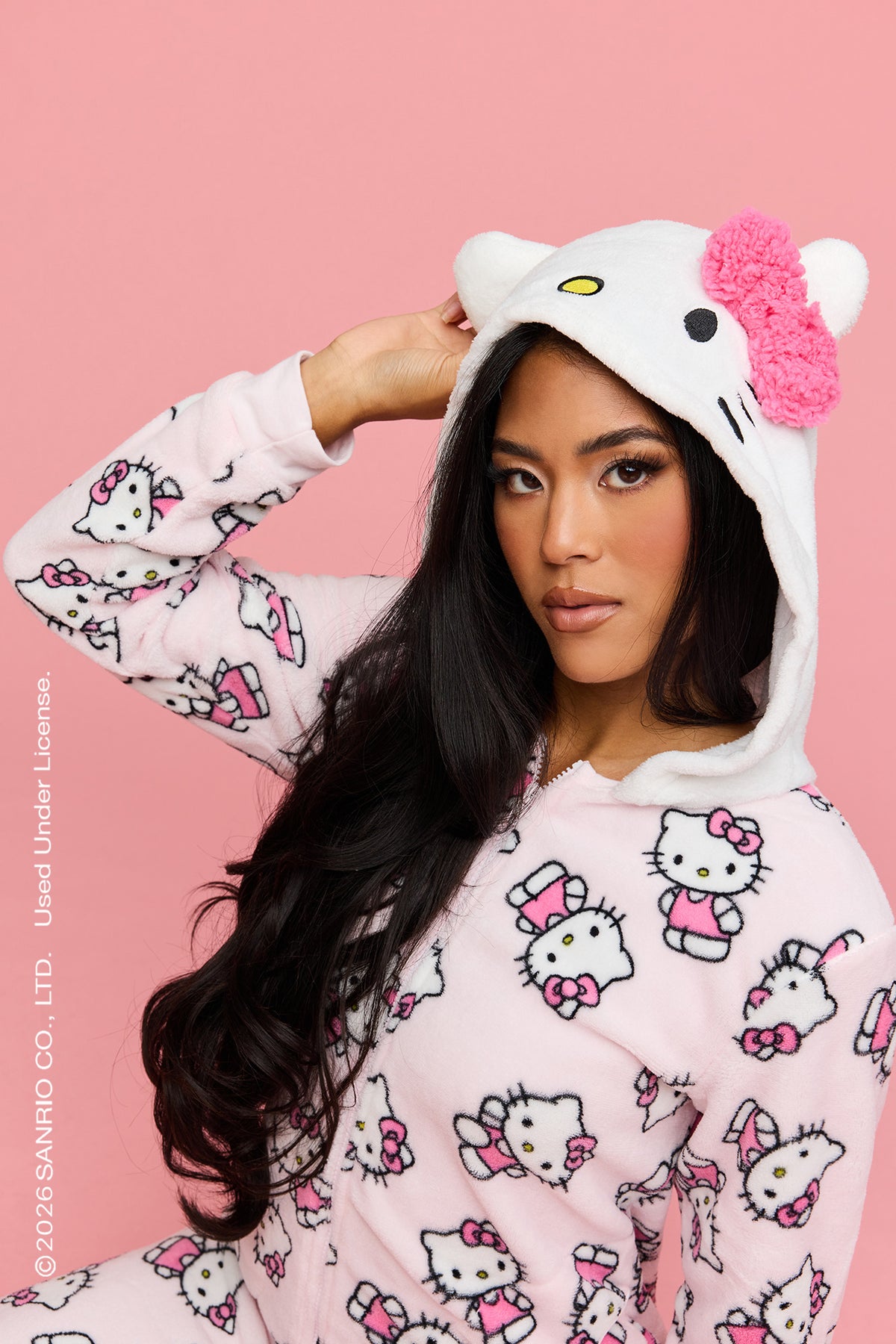 Combinaison pelucheuse Hello Kitty® en 3D