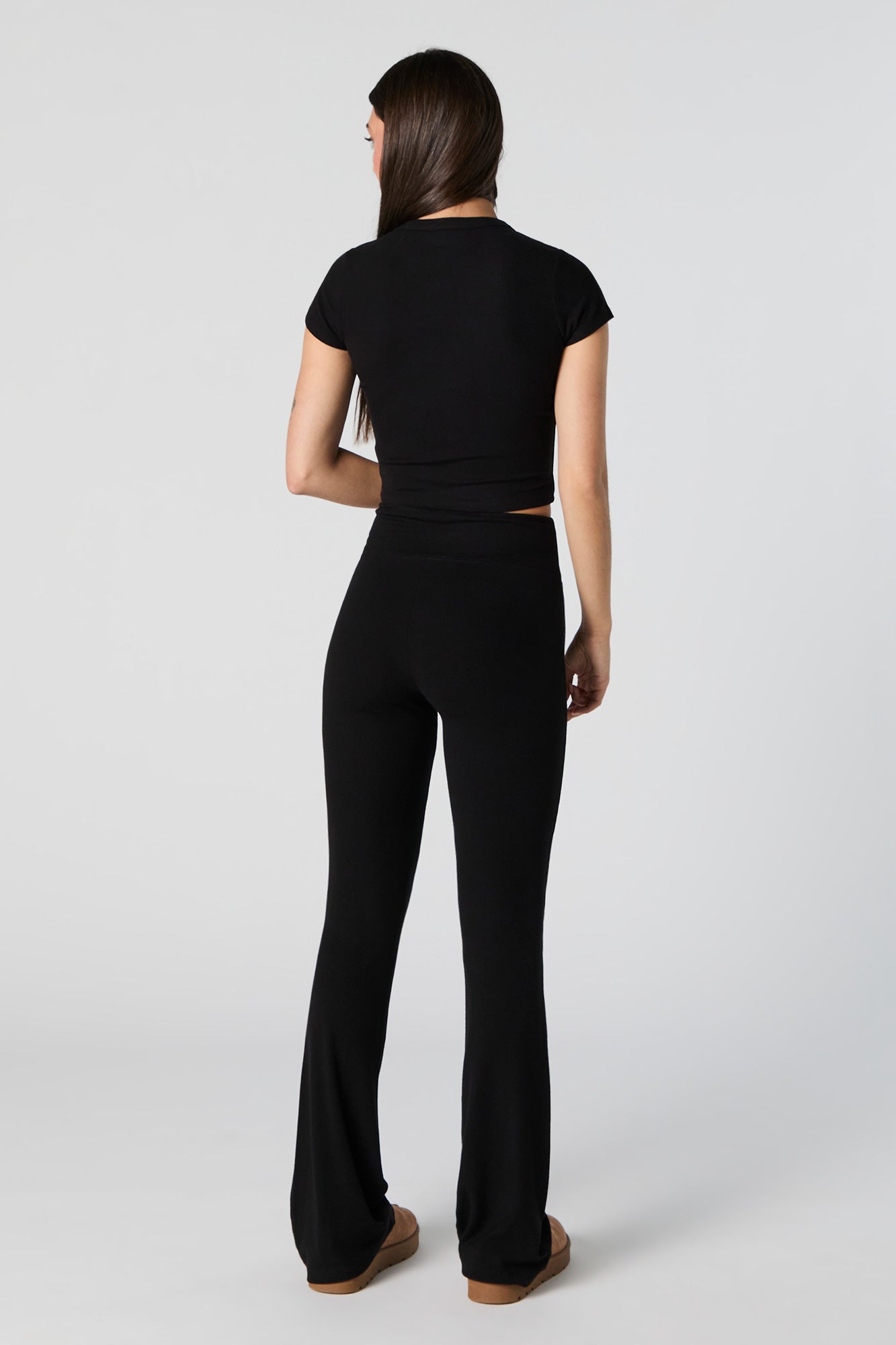 Active Ribbed Flare Pant