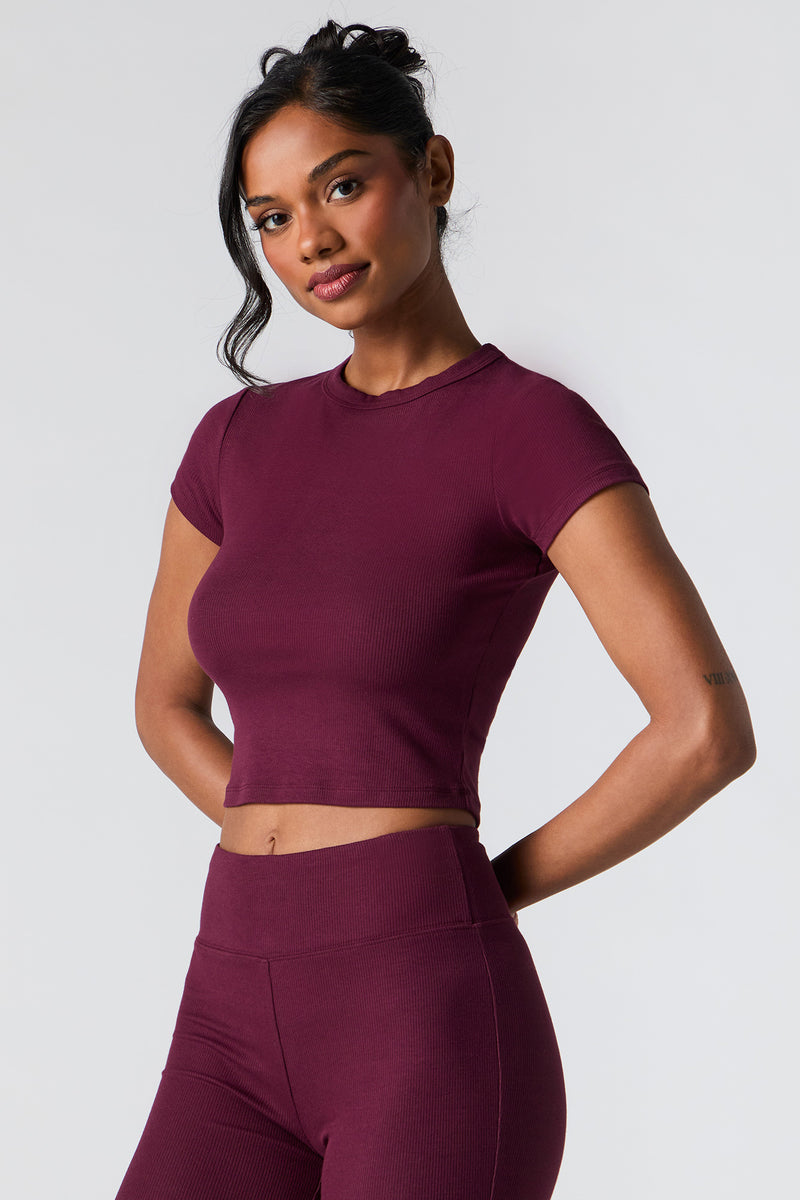 T-shirt Active côtelé doux