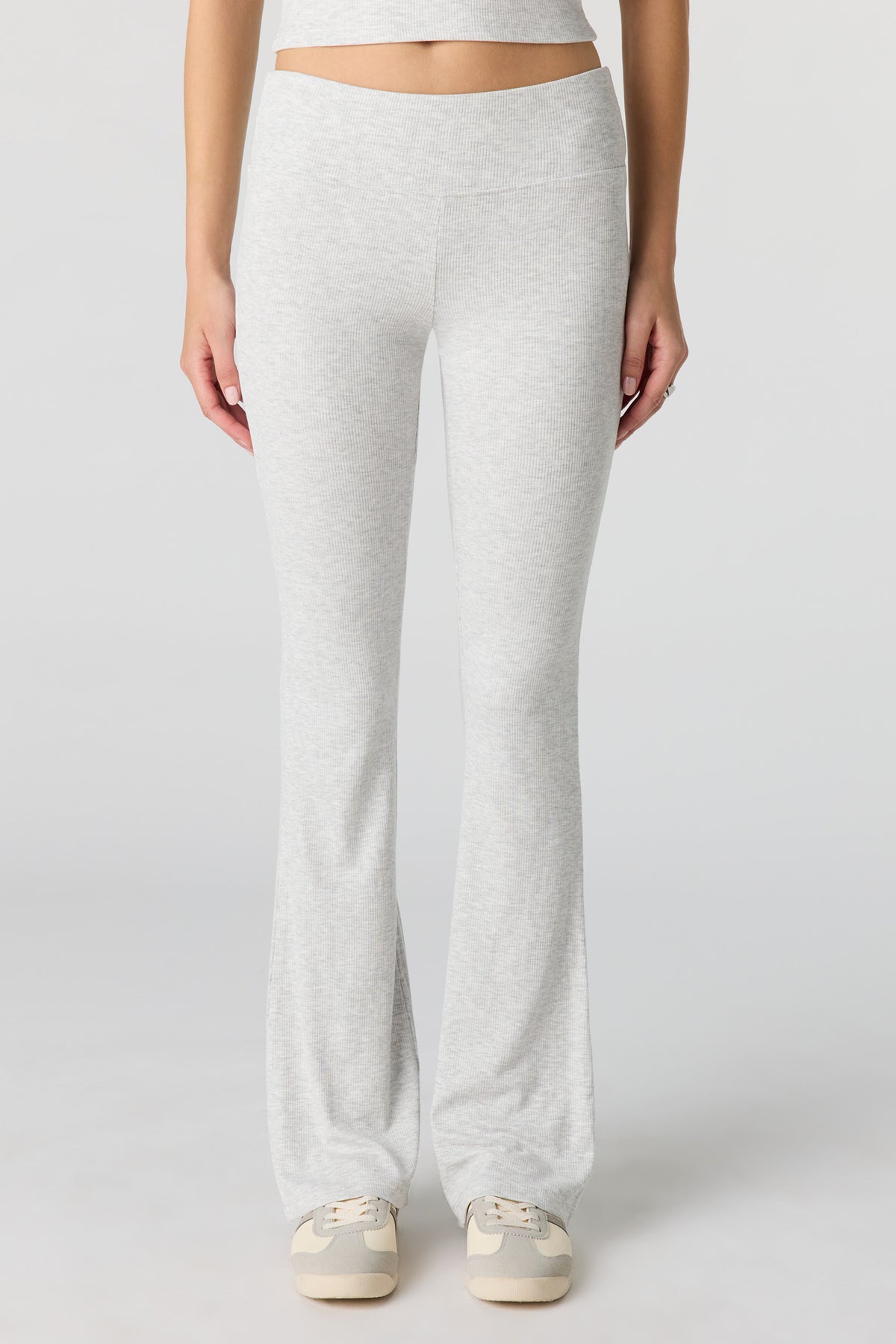 Alt View 9. Soft Ribbed Flare Pant - Brown
