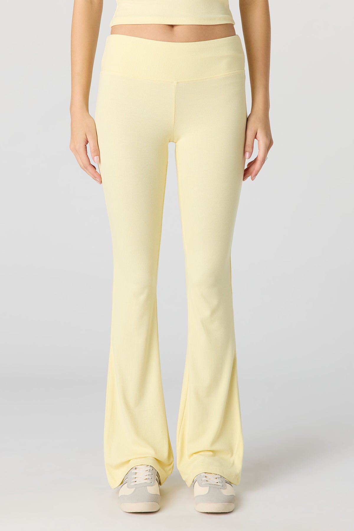 Alt View 15. Soft Ribbed Flare Pant - Brown