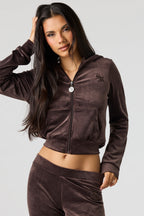 Sommer Ray Velour Zip Jacket
