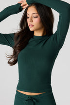 U/A Ribbed Long Sleeve Top