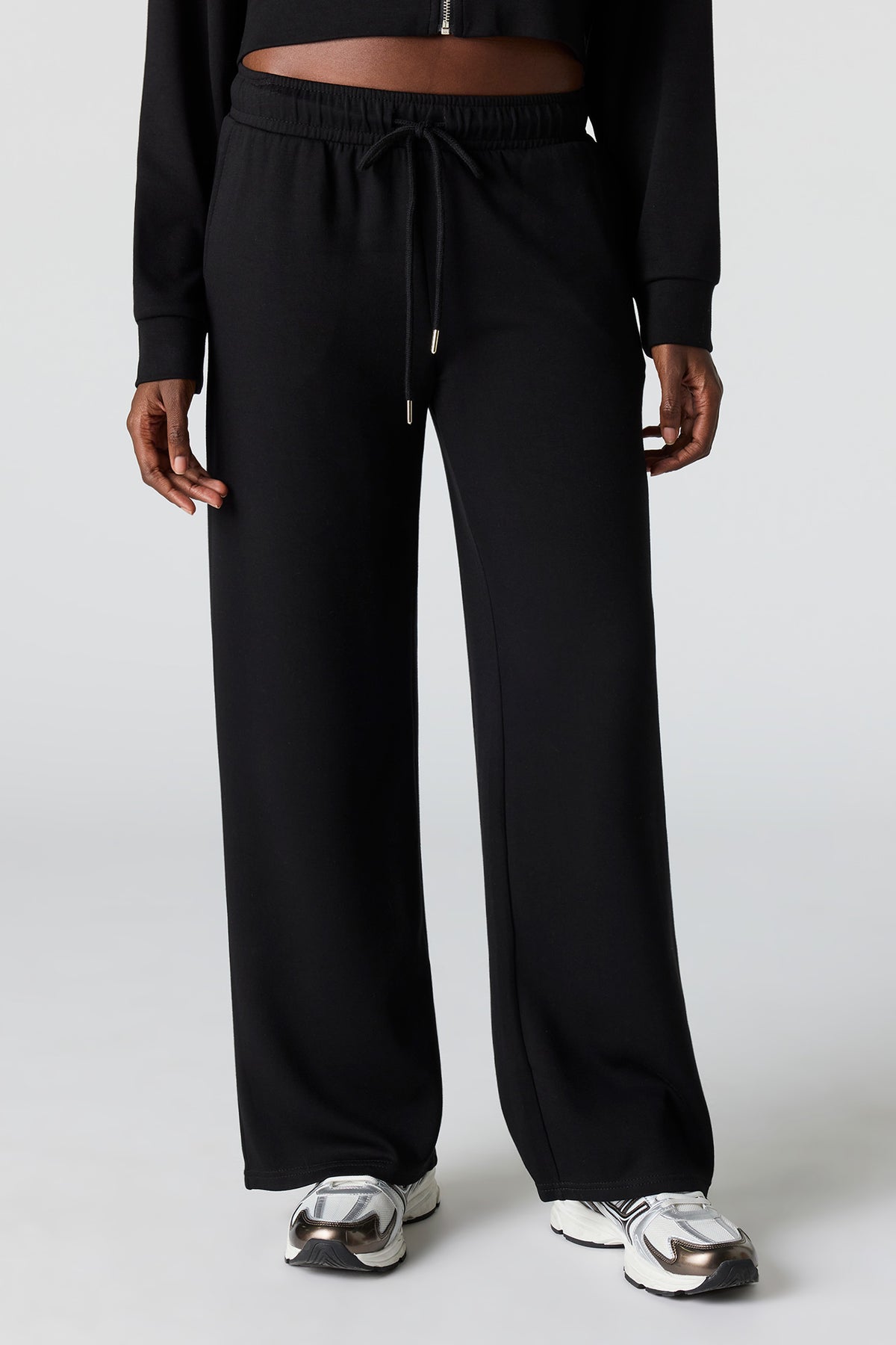 Alt View 2. U/A Scuba Wide Leg Pant - Black
