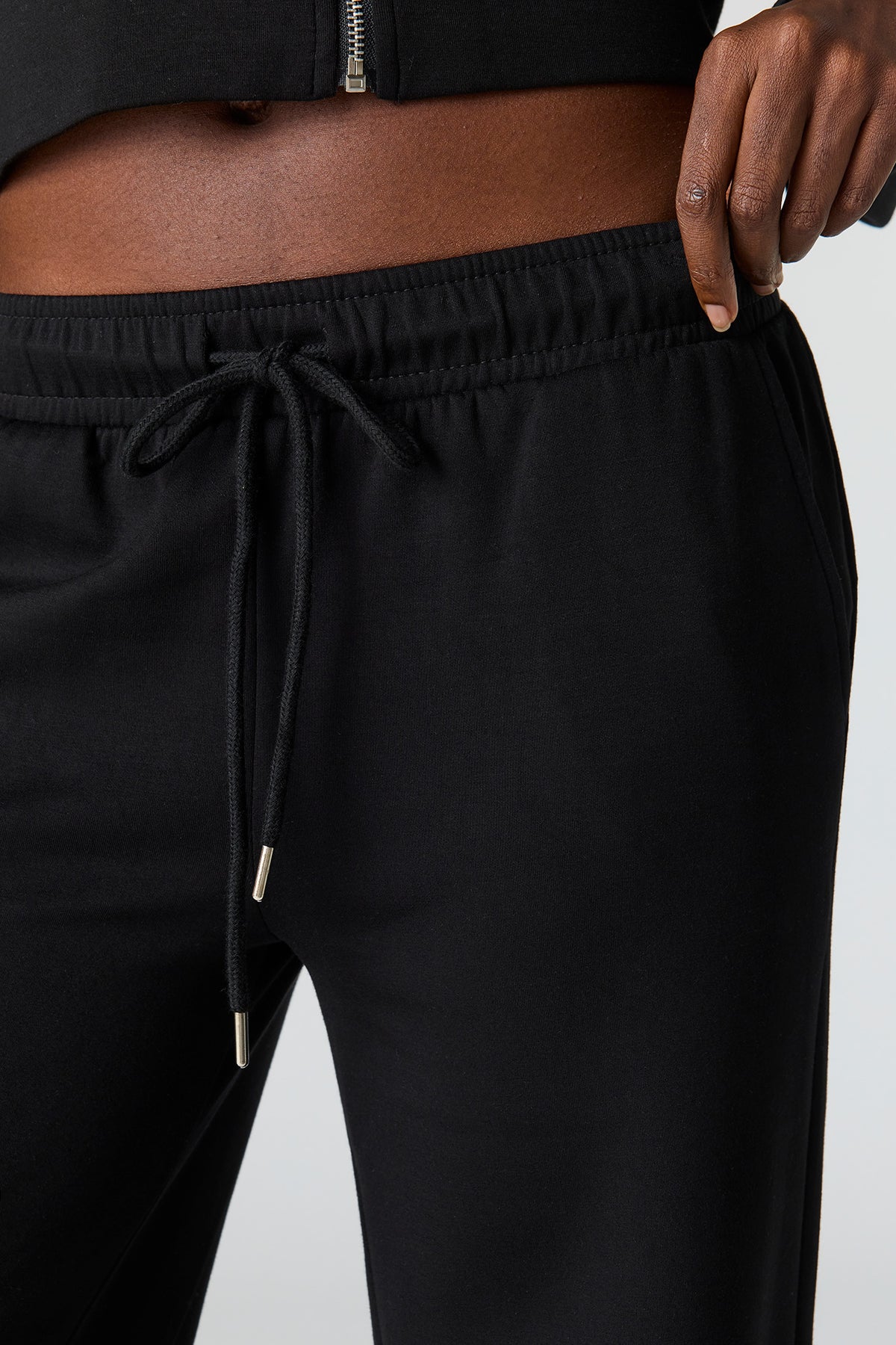 Alt View 4. U/A Scuba Wide Leg Pant - Black