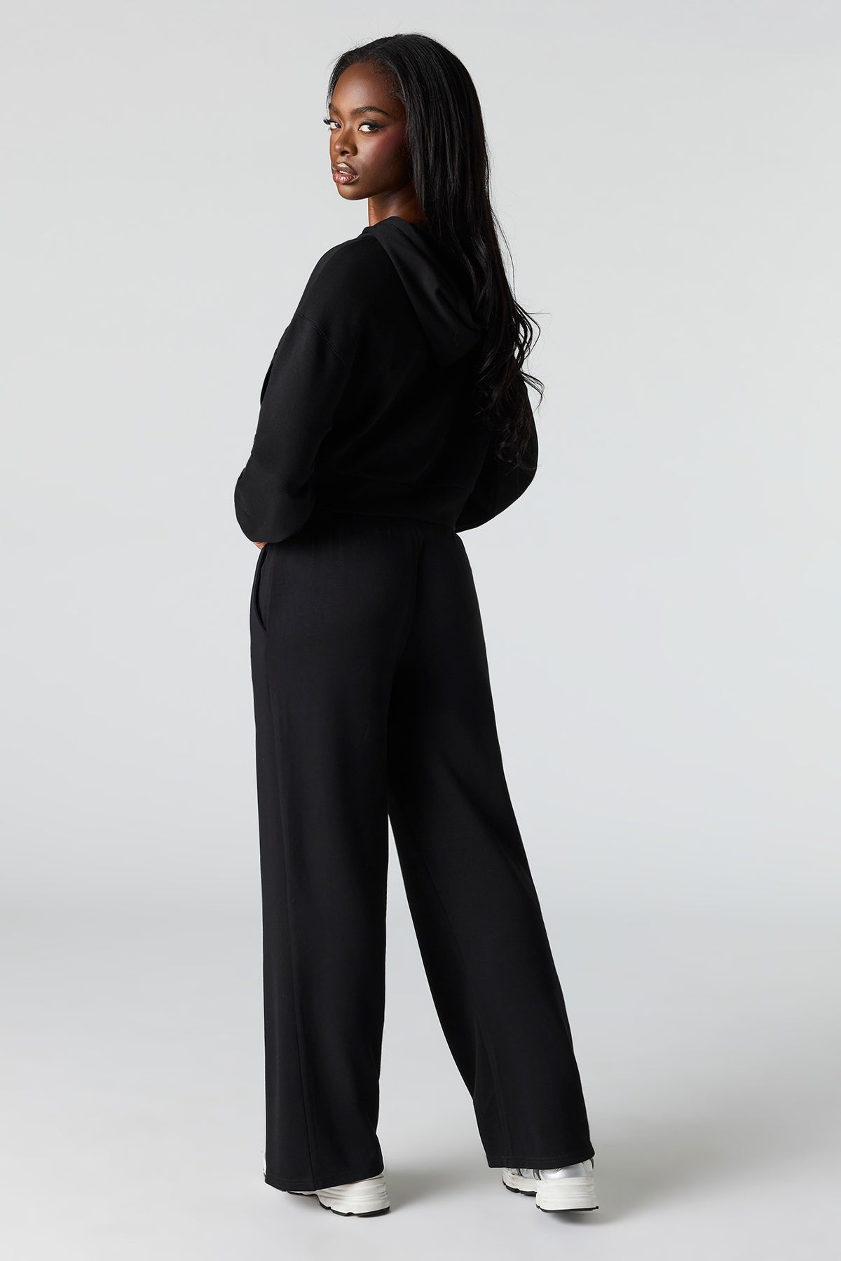 Alt View 3. U/A Scuba Wide Leg Pant - Black