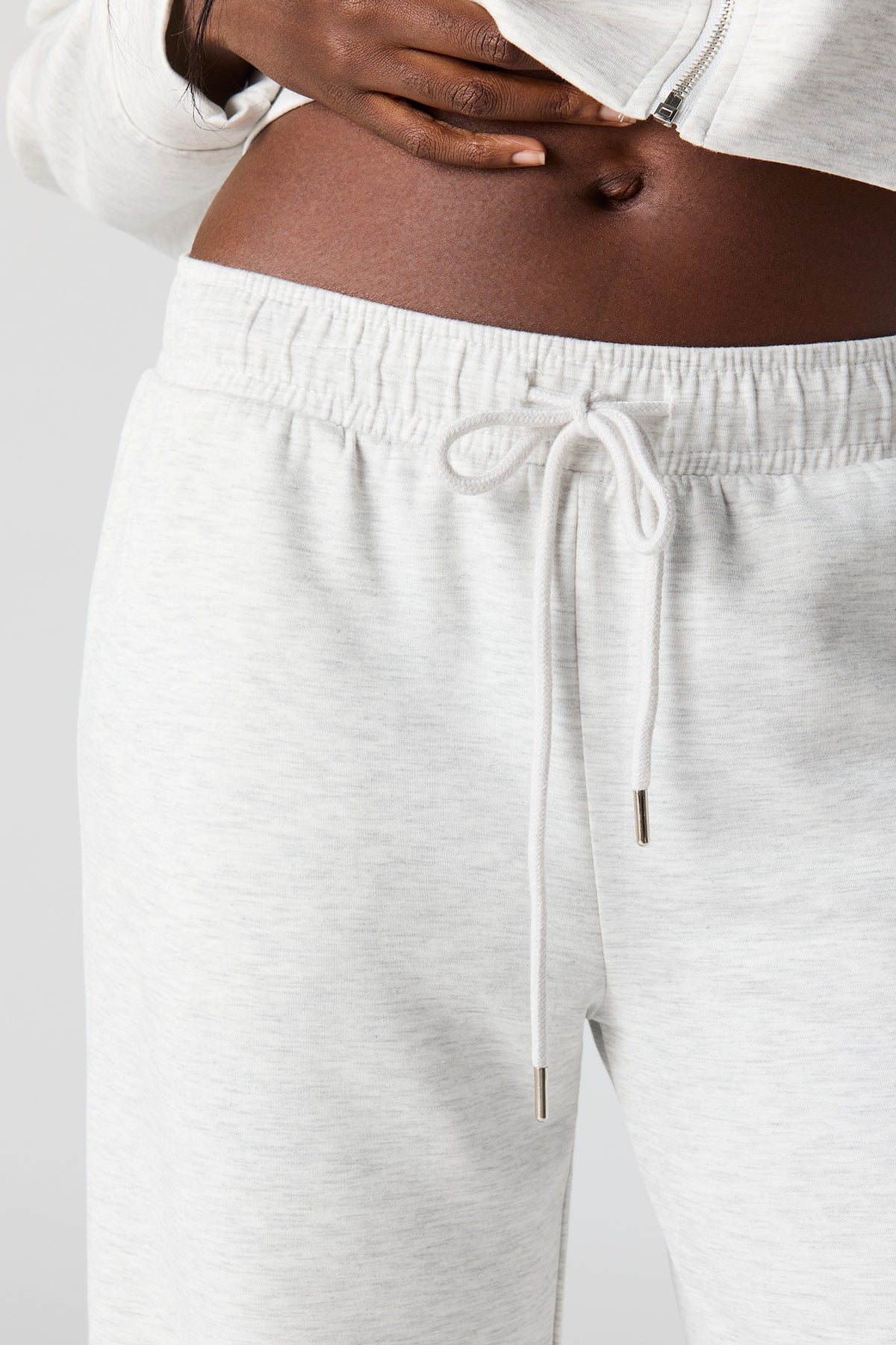 Alt View 4. U/A Scuba Wide Leg Pant - Light Grey