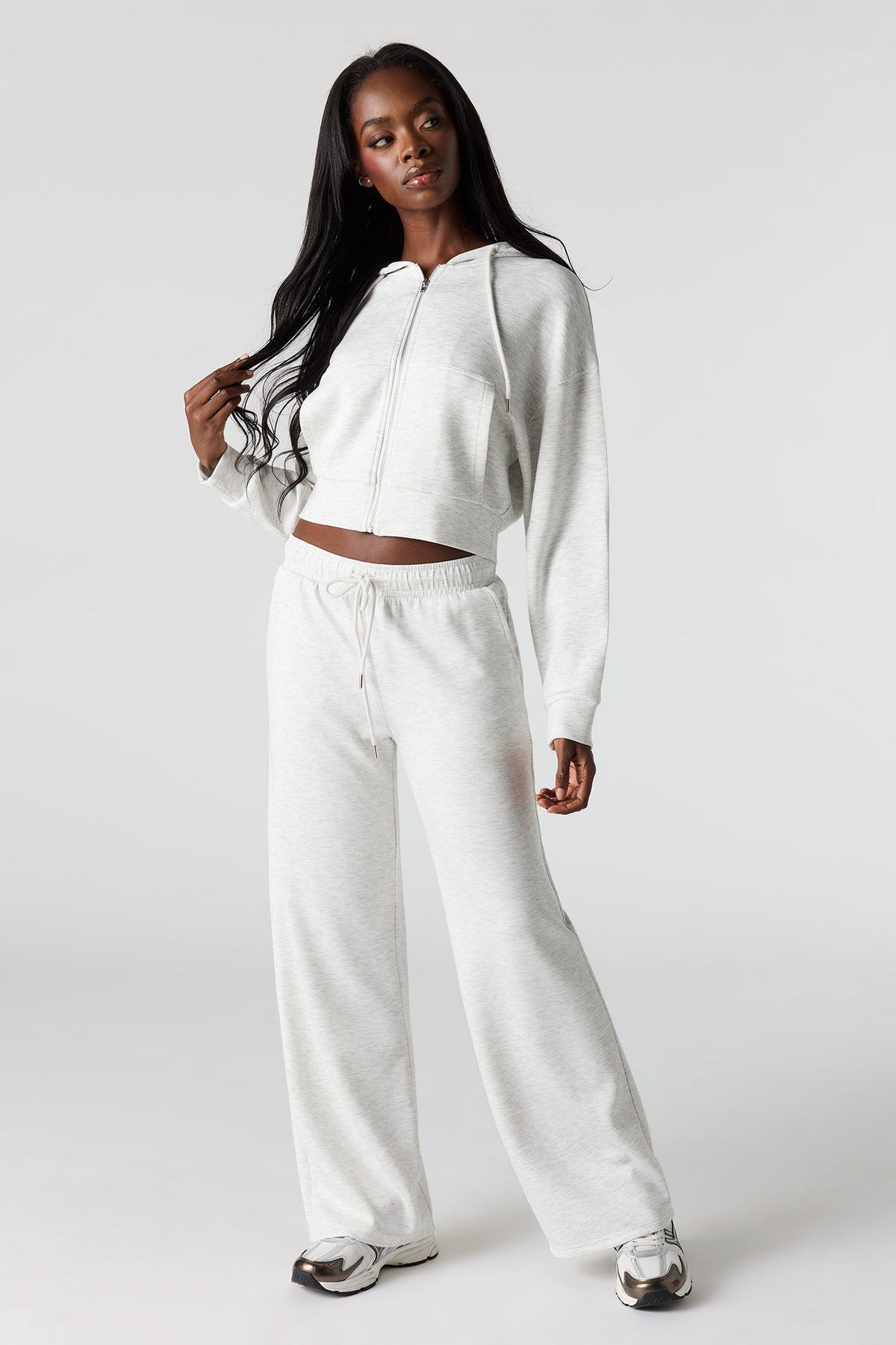 U/A Scuba Wide Leg Pant - Light Grey