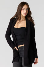 Waffle Knit Cardigan
