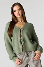 Tie Front Bow Cardigan