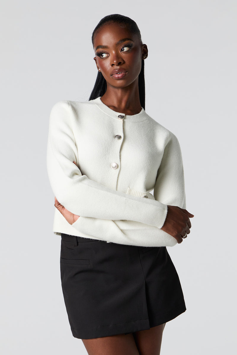 Cardigan boutonné en tricot