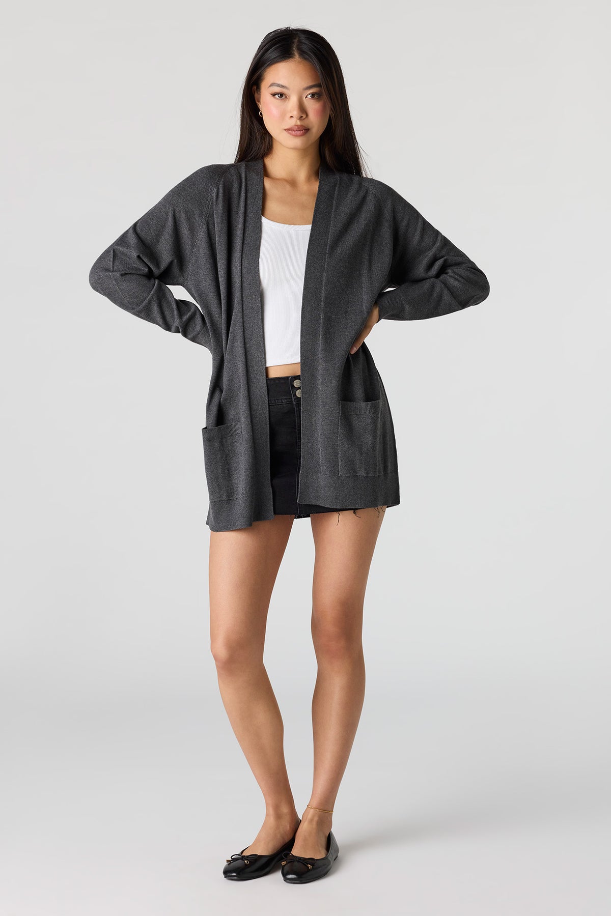 Vue alternative 3. Cardigan ouvert