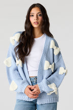 Cardigan en tricot 3D