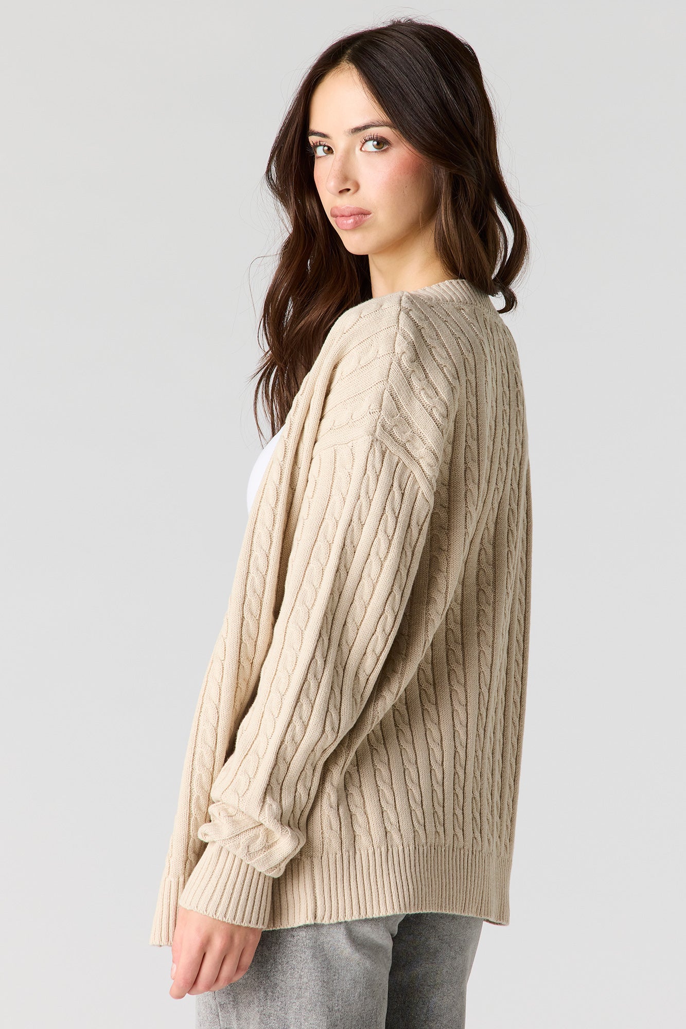 Cable Knit Oversized Cardigan – Urban Planet