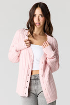 Cable Knit Oversized Cardigan