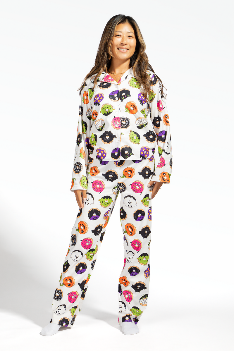 Womens Fammy Jammies Trick or Treat Pajama Set