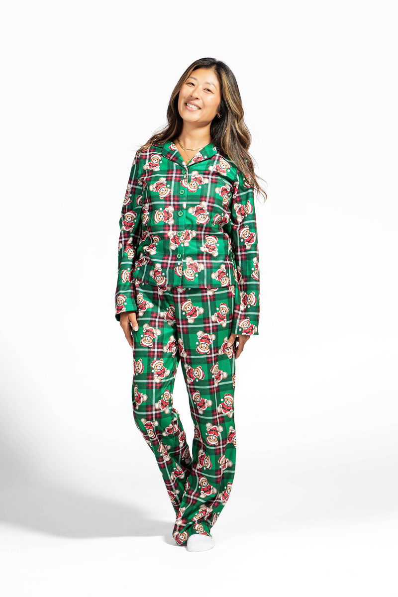 Ensemble Pyjamas de famille Ours et flanelle pour femme