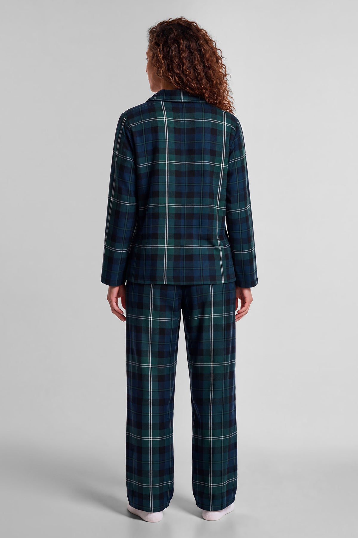 Vue alternative 3. Ensembl pyjama Pyjama de famille en flannelle à carreaux pour femme