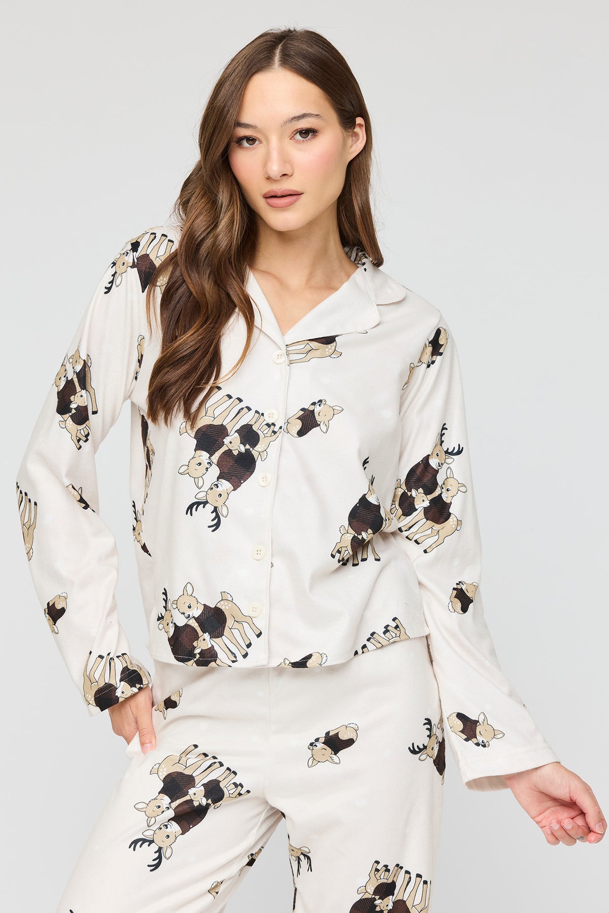 Vue alternative 3. Ensembl pyjama Pyjama de famille à imprimé Doe Not Disturb pour femme