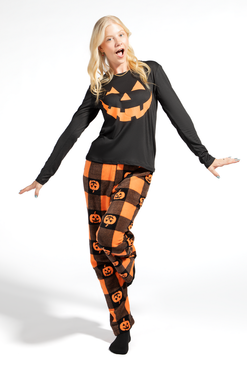 Womens Fammy Jammies Jack-O-Squad Pajama Set