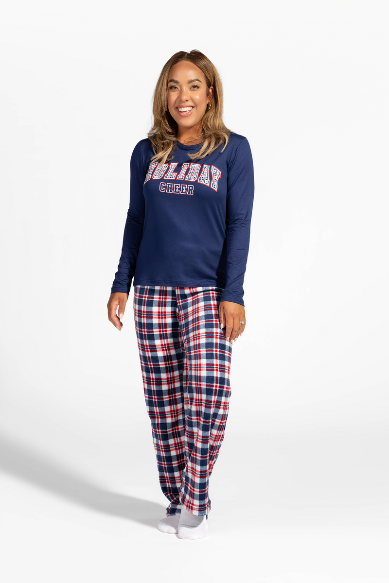 Womens Fammy Jammies Holiday Cheer Pajama Set