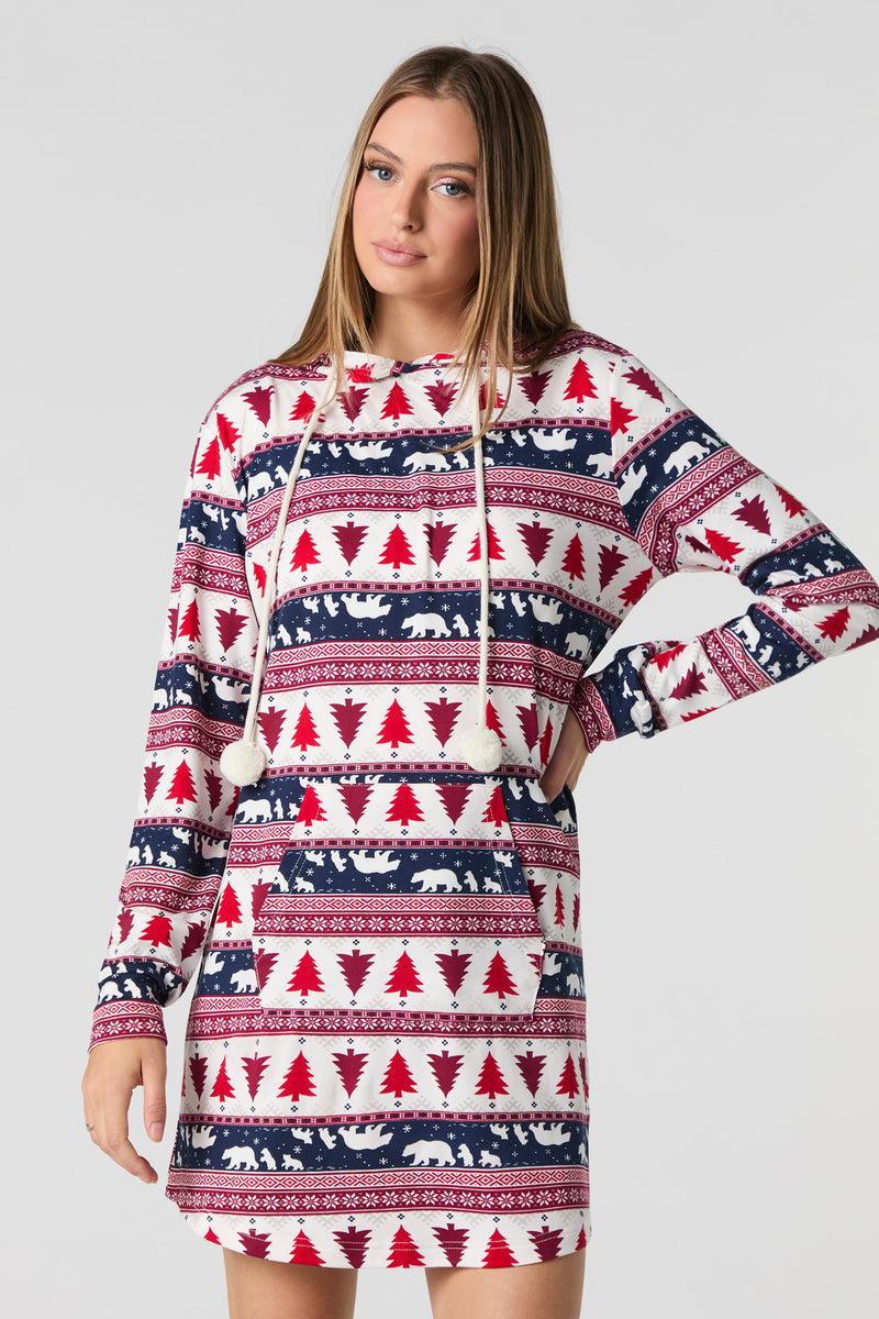 Robe-pyjama pour la famille à imprimé Clan Confort pour femmes