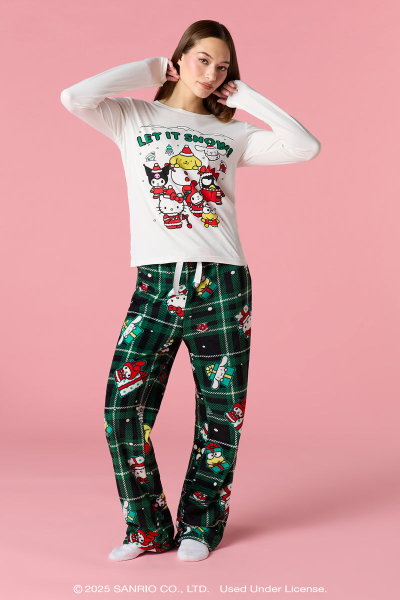 Hello Kitty® and Friends Womens Christmas Pajama Set