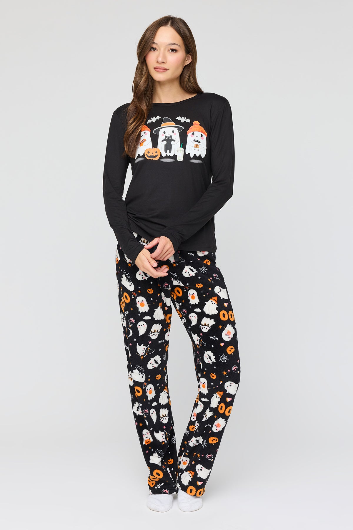 Ensembl pyjama Pyjama de famille à imprimé Boo Crew pour femme