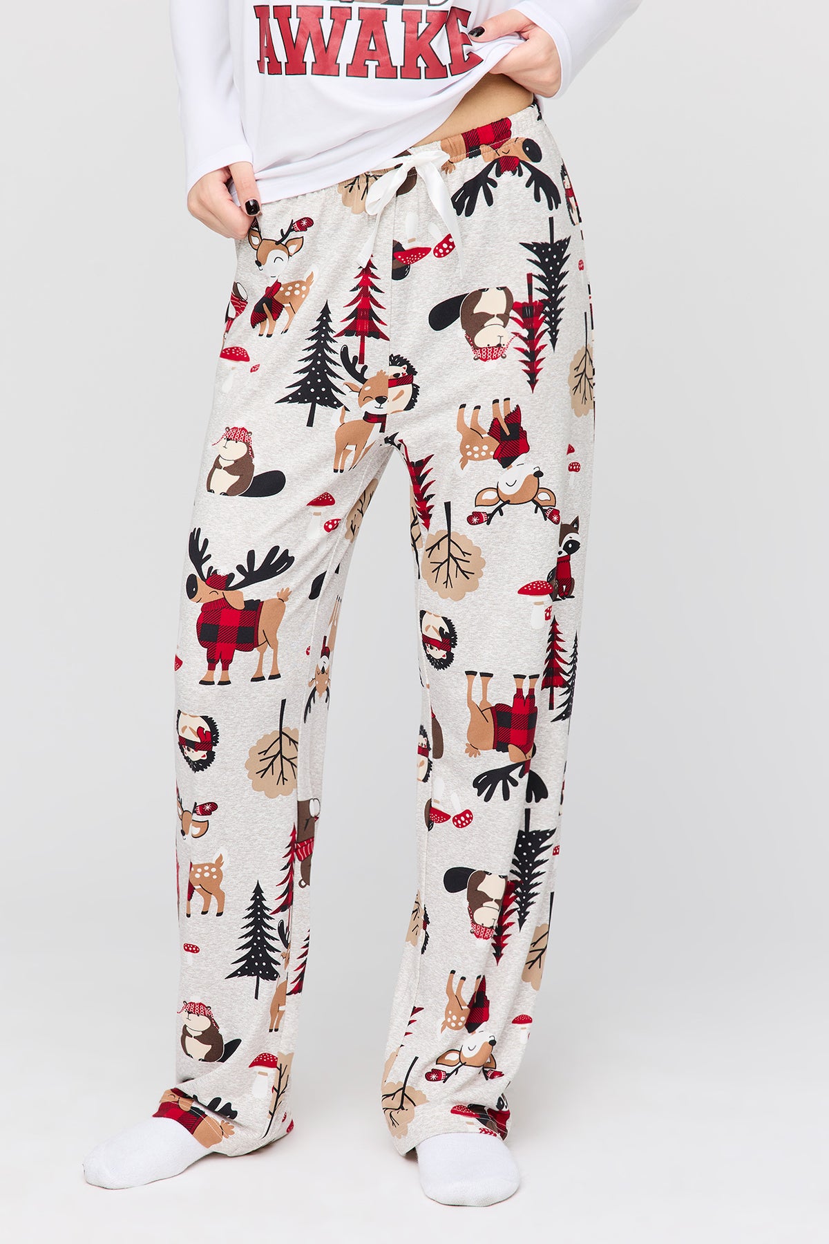 Vue alternative 3. Ensemble pyjama Pyjamas de famille Cabin Fever pour femme
