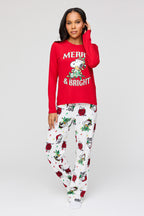 Ensemble pyjama Pyjamas de famille Peanuts Snoopy Merry & Bright pour femme