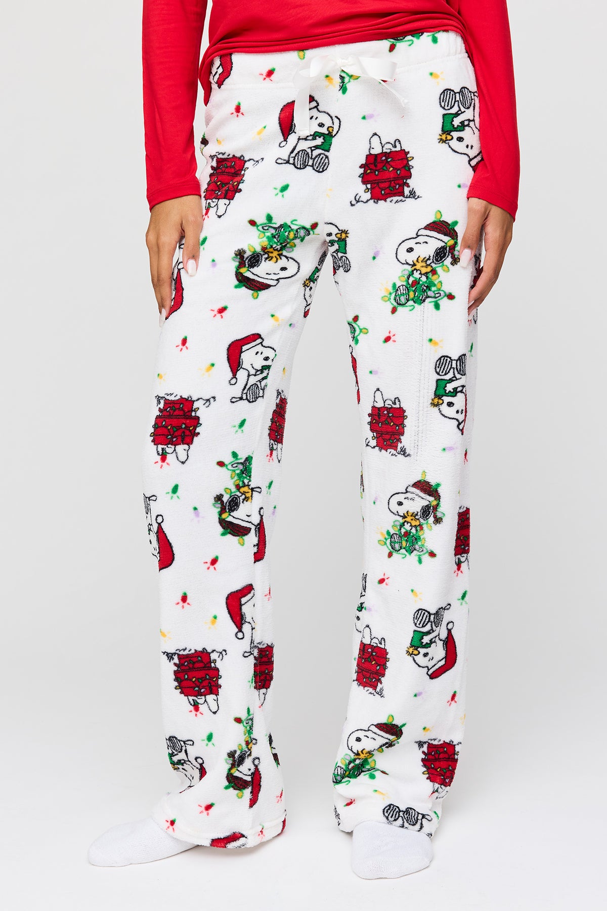 Vue alternative 3. Ensemble pyjama Pyjamas de famille Peanuts Snoopy Merry & Bright pour femme