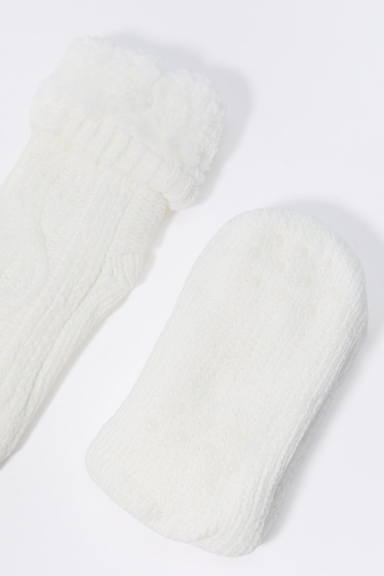 Cable Knit Sock Slippers