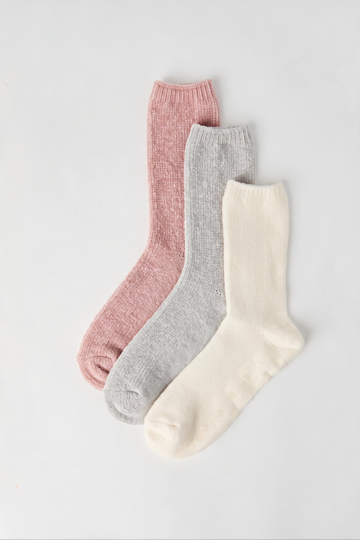Cozy Crew Socks (3 Pack) - Pink