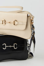 Sac à main en similicuir avec porte-clés écharpe