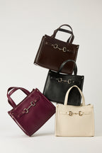 Faux Leather Mini Hand Bag