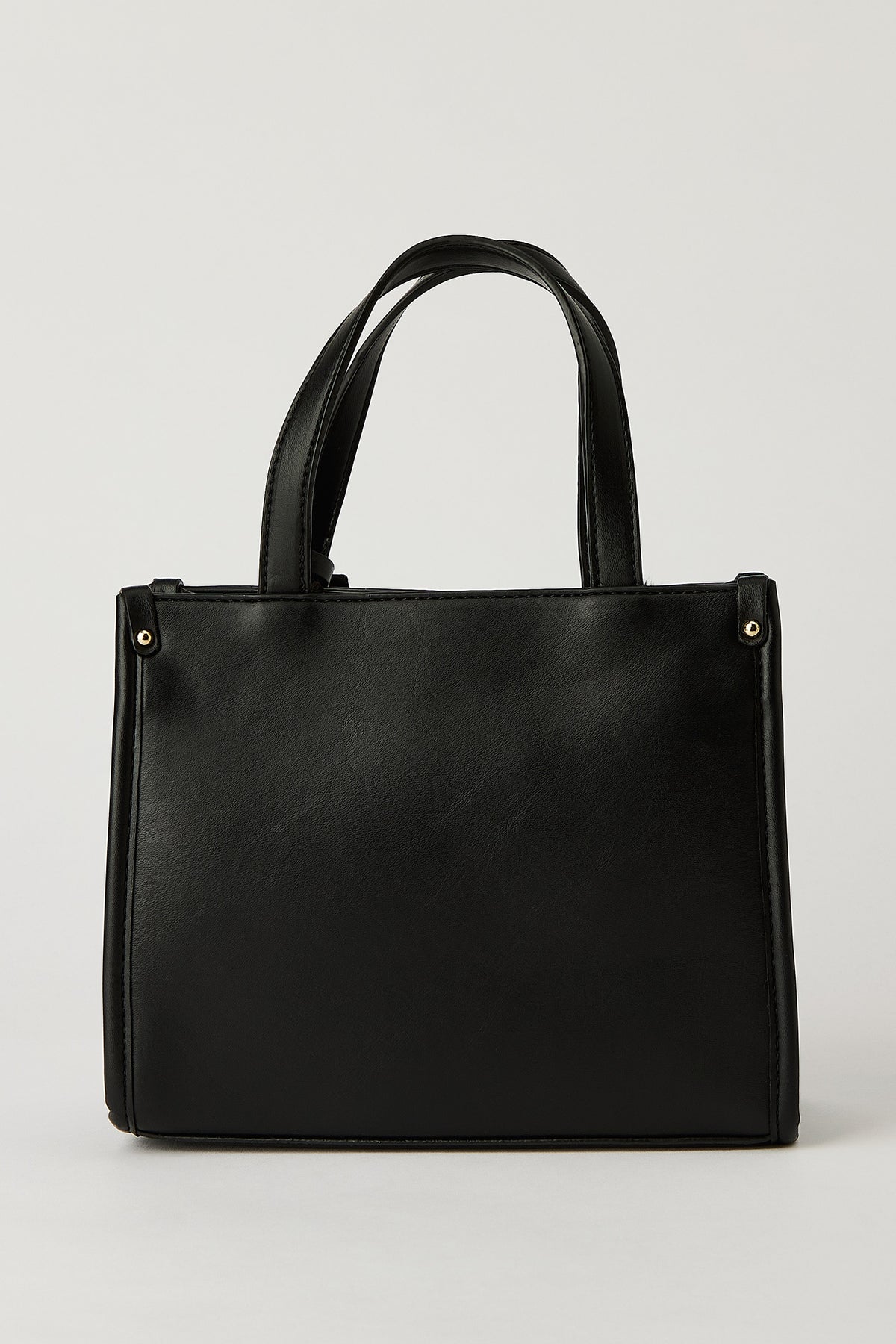 Alt View 3. Faux Leather Mini Hand Bag - Black