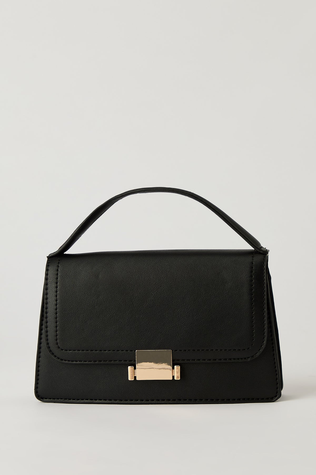 Crossbody Clasp Purse - Black