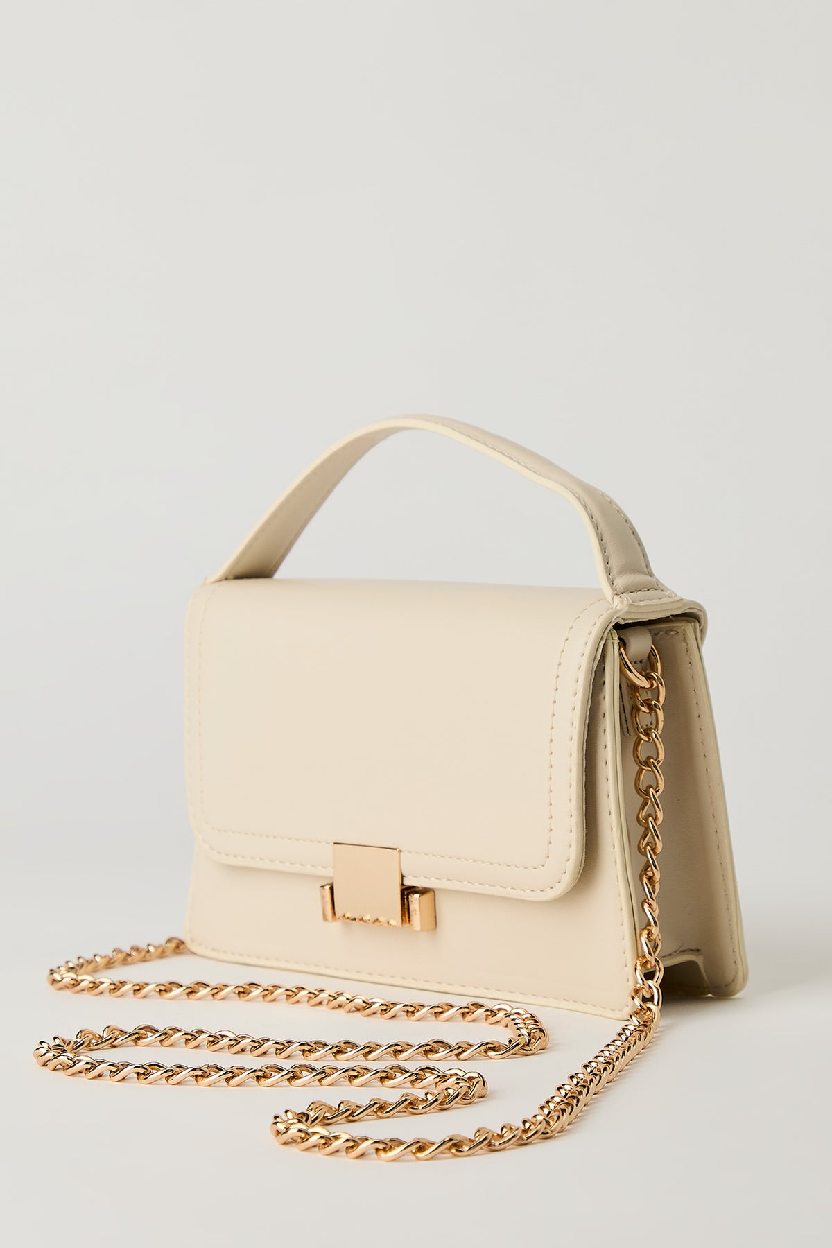 Alt View 2. Crossbody Clasp Purse - Beige