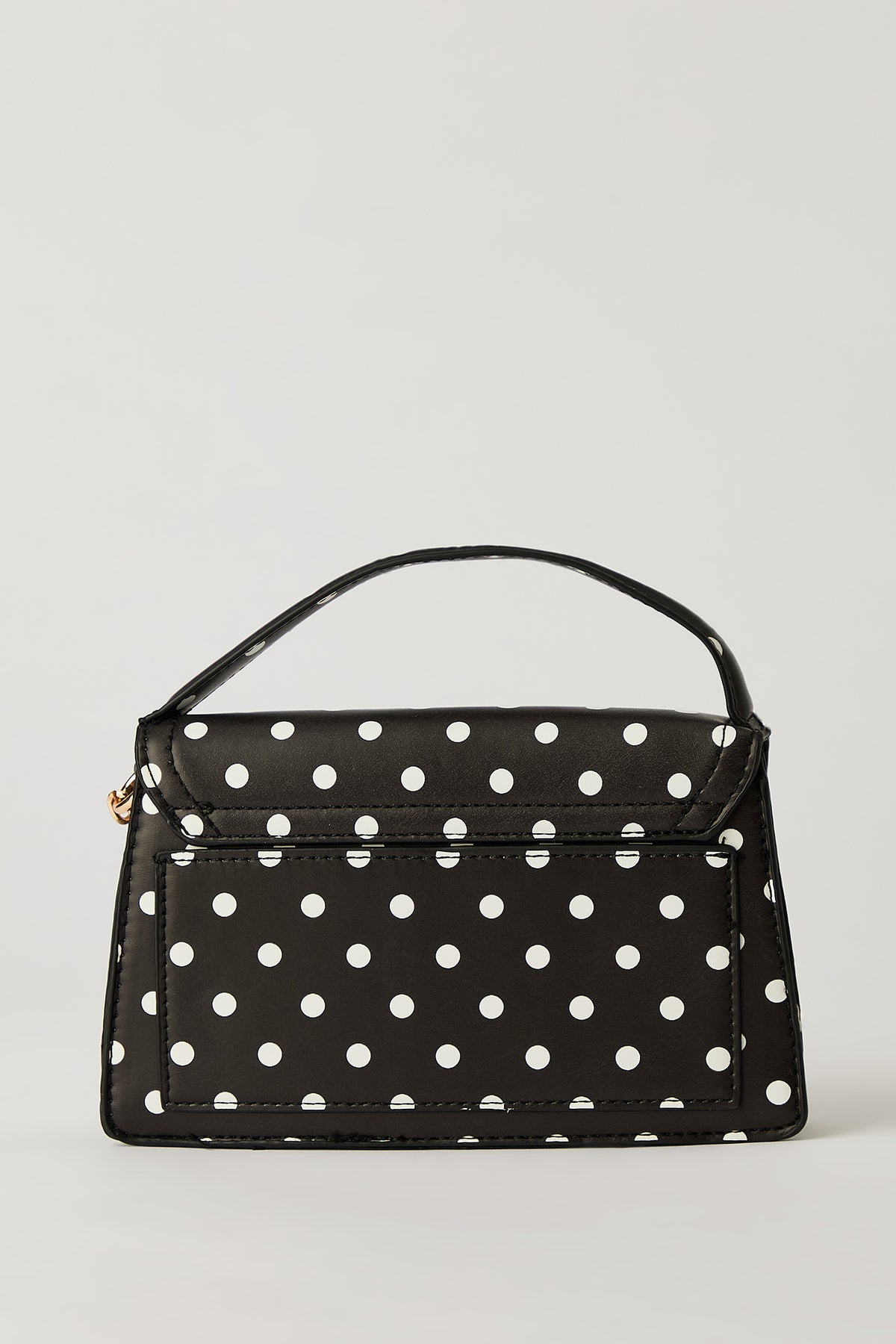 Alt View 3. Crossbody Clasp Purse - Black with White