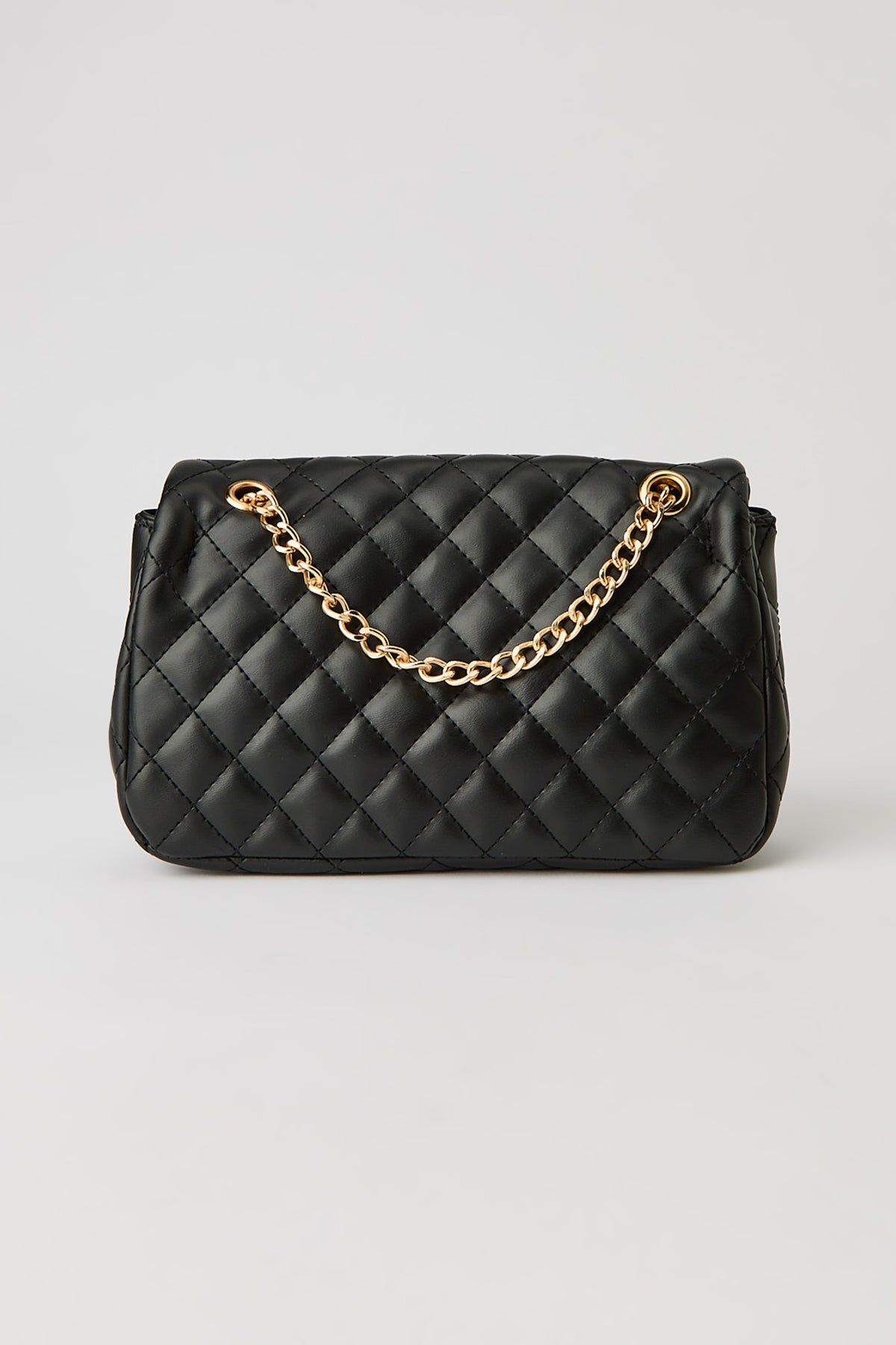 Alt View 2. Quilted Crossbody Purse - Black