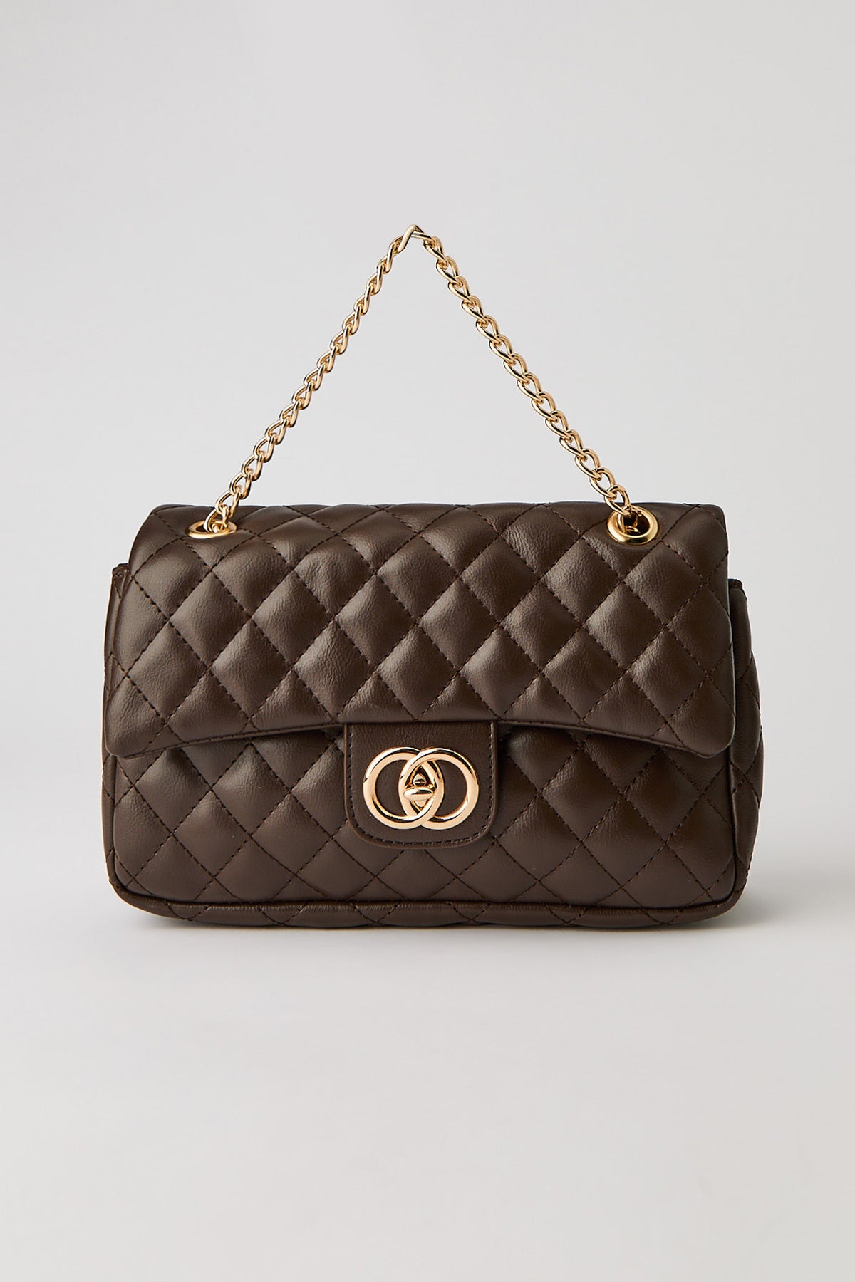 Alt View 2. Quilted Crossbody Purse - Brown