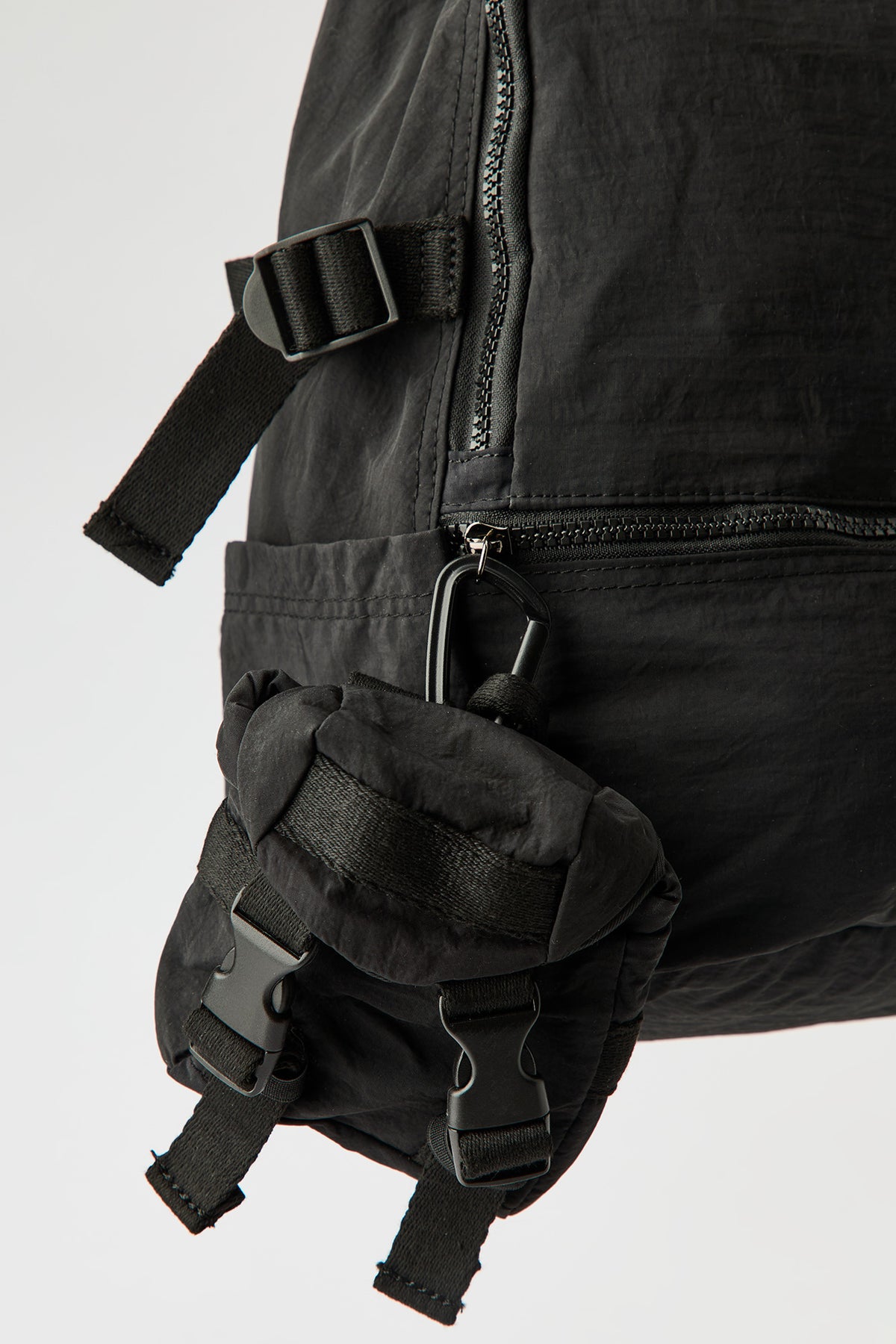 Alt View 3. Backpack with Mini Backpack Keychain - Black
