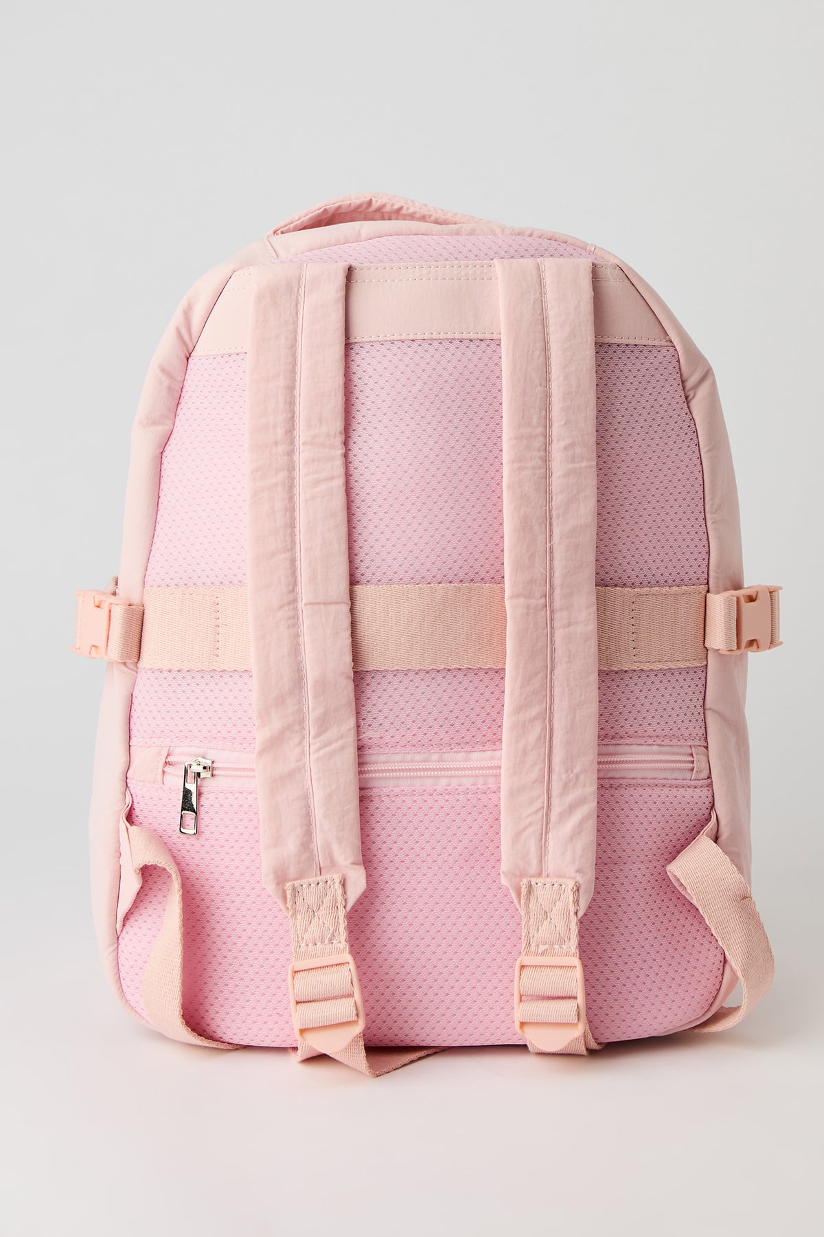 Alt View 5. Quilted Backpack with Laptop Sleeve & Pencil Case - Pink