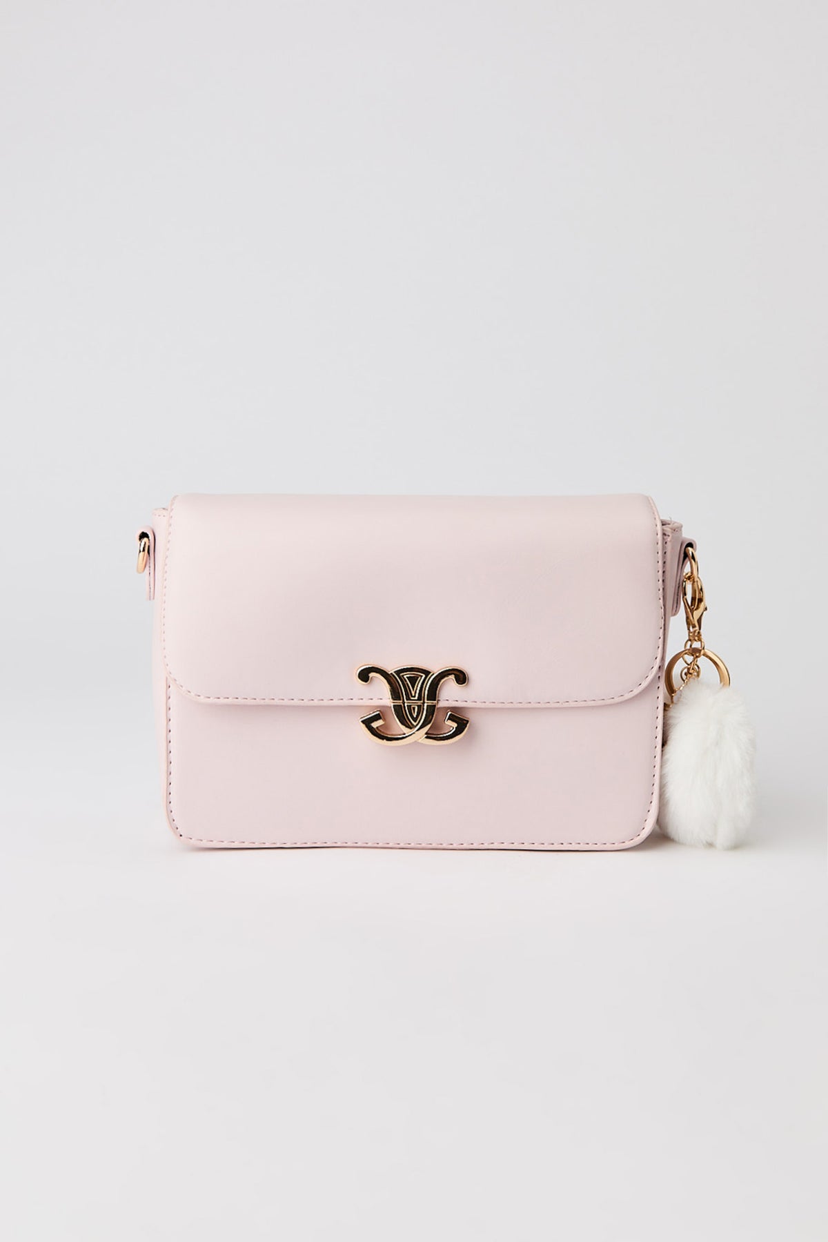 Sac à bandoulière en similicuir avec porte-clés