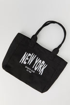 Nylon Embroidered Tote Bag