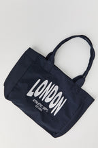 Nylon Embroidered Tote Bag